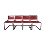 4 Marcel Breuer design chairs, model B33