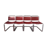 4 Marcel Breuer design chairs, model B33