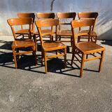 Set of 7 luterma bistro chairs