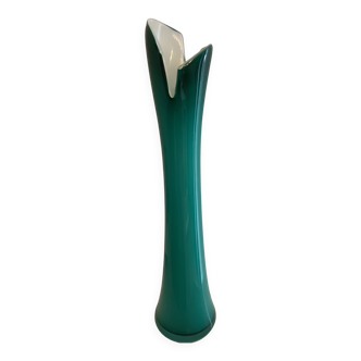 Green crystal vase, Companion of Baccarat