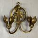 Pair of gilt bronze wall sconces circa 1900
