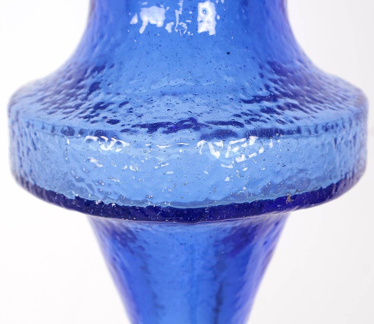 Stalactite blue glass pendant lamp by Nanny Still for Raak, 1960s