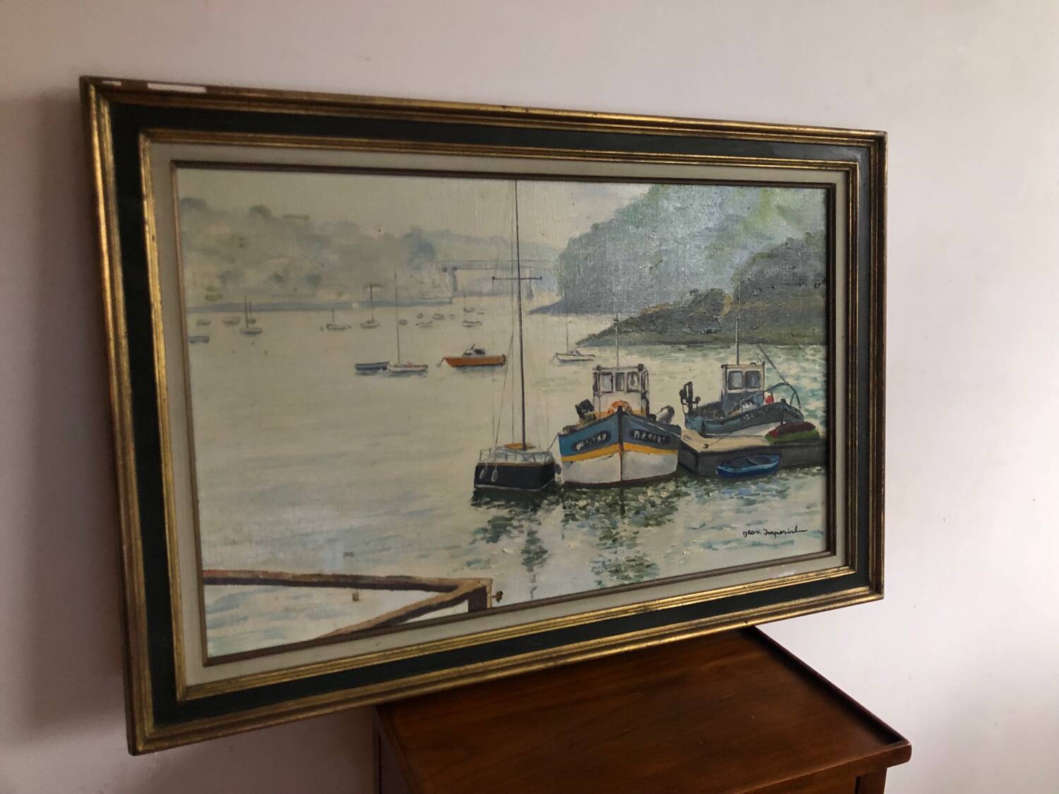 Marine painting oil on canvas