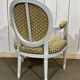 1970s Louis XVI style cabriolet armchair