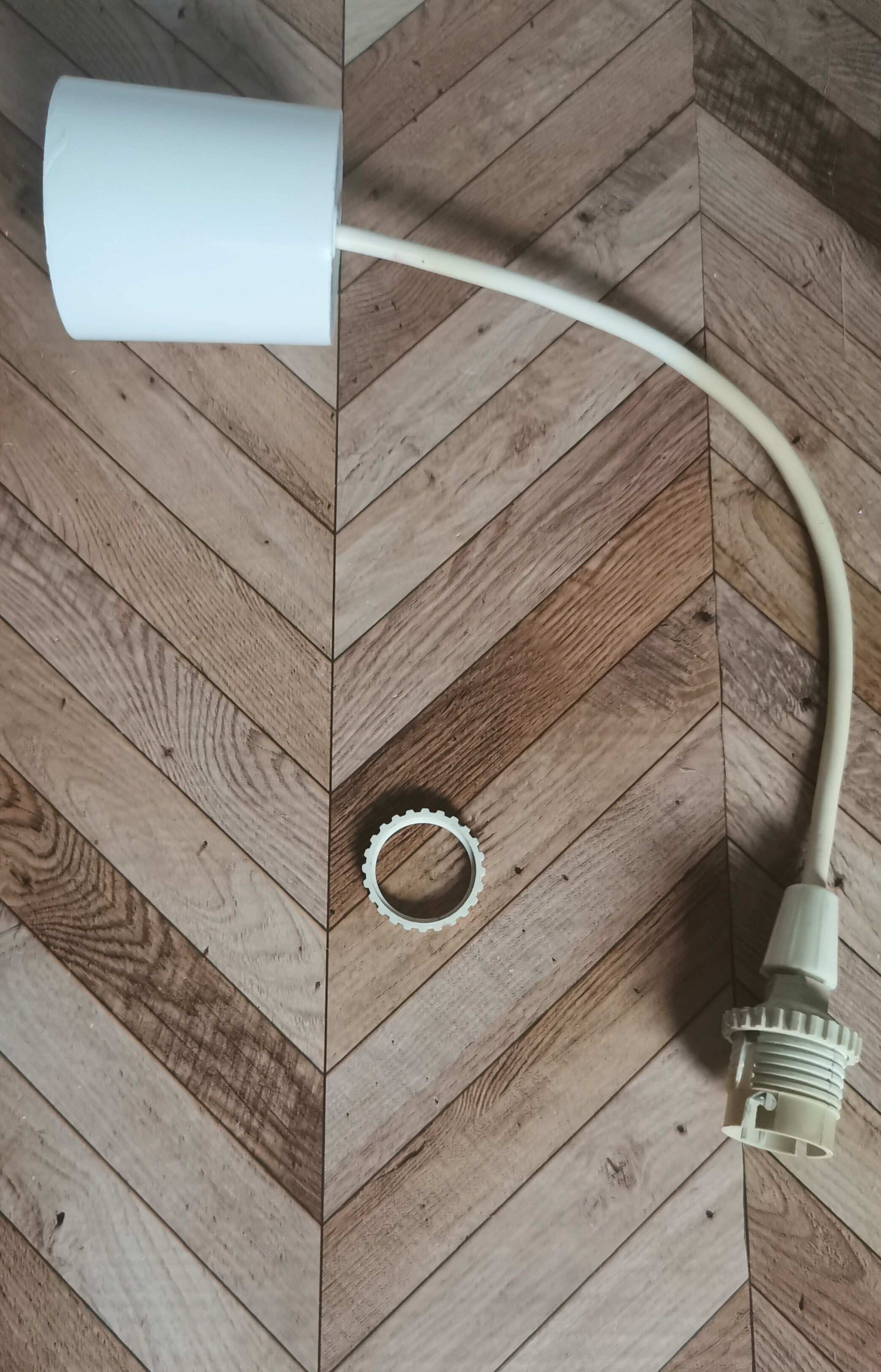 Vintage glass globe hanging