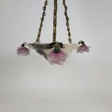 Art deco marble pendant chandelier