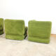 Vintage green velvet elemental sofa