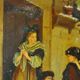 Alsatian terracotta dish painted decorative 19th century