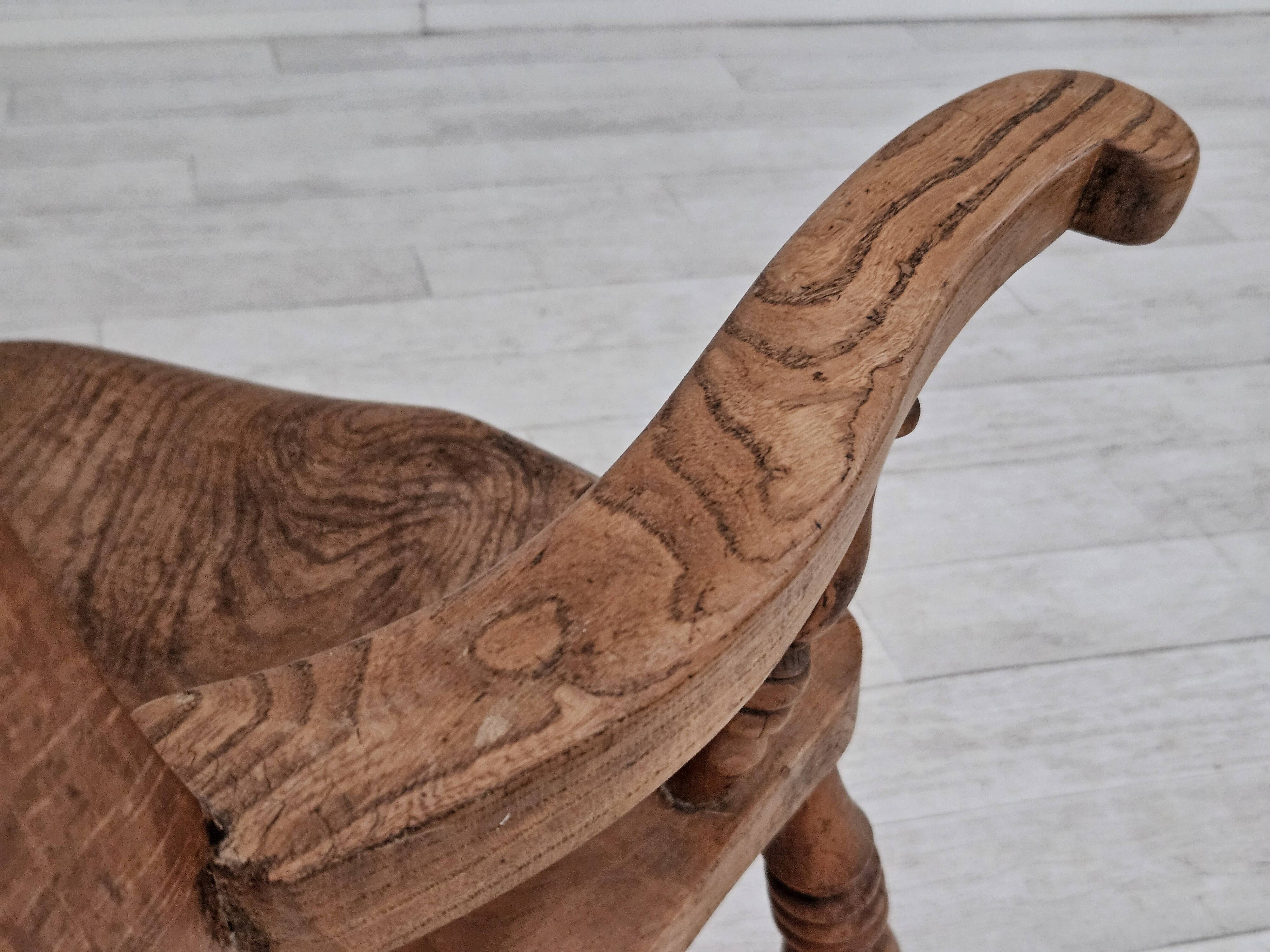 1950s, Scandinavian design, wood armchair, ash wood, oak wood.