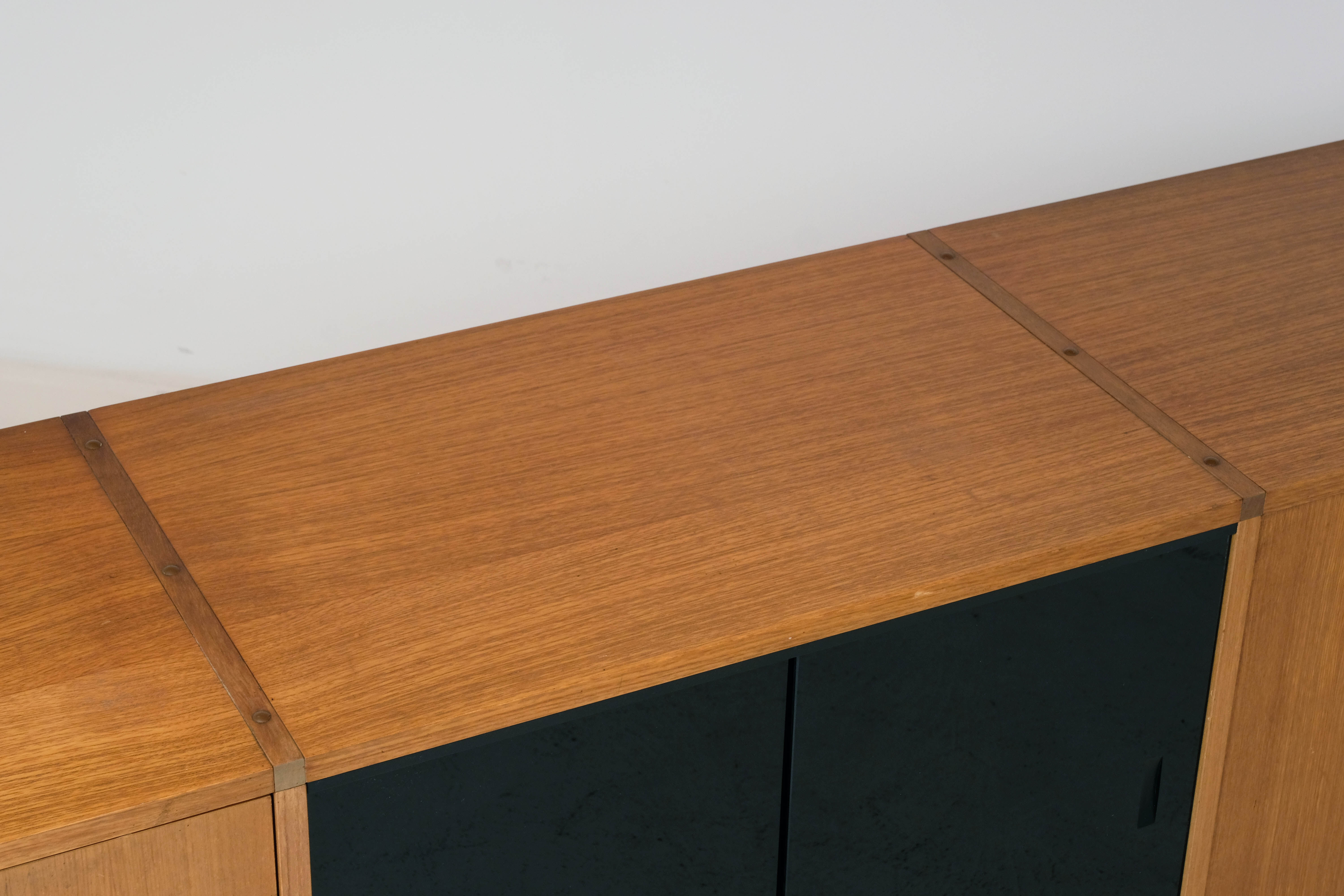 Teak enfilade Minvielle ARP Guariche, Motte, Mortier 1960