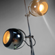 Lampe globe oculaire vintage années 70