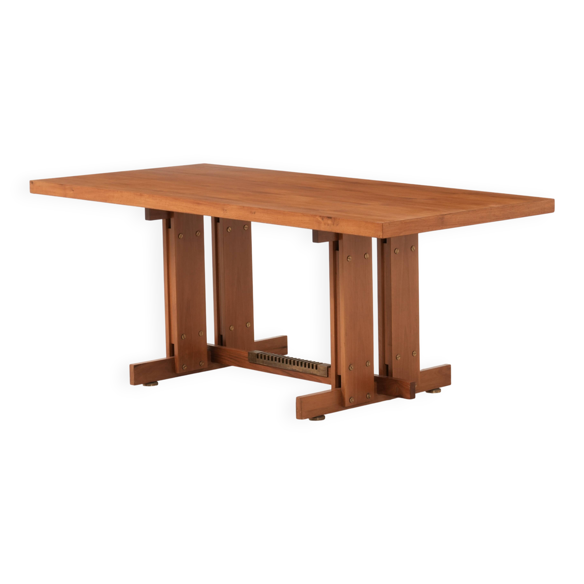 Ilmari Topiovaara/ Large Dining Table (wood)/ Vintage Design Dining Table