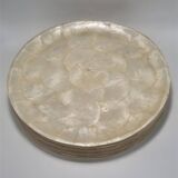 Set of mother-of-pearl plates