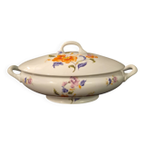 Oval soup tureen in Limoges porcelain, Salmon and Co (A525)