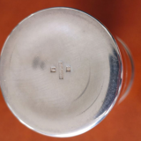 Shaker Art Deco silver metal punched