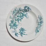 Set of 9 hollow plates Terre de Fer, Floréal model