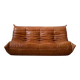 3-seater Togo sofa in pin leather, designed by Michel Ducaroy for Ligne Roset