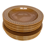 Set of 12 Pagnossin earthenware plates