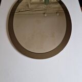 Two-Tone Oval Mirror by Antonio Lupi attributed to Cristal Luxor, 1960s