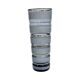 Smoked glass vase with gold stripe decoration, 1960s/1970s.