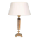 Vintage bedside lamp from the sixties, brass and natural stone Boho.