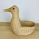 Panier osier canard
