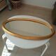 Miroir vintage ovale en bois doré années 60 77*41 cm