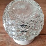 1970s chiseled glass wall light