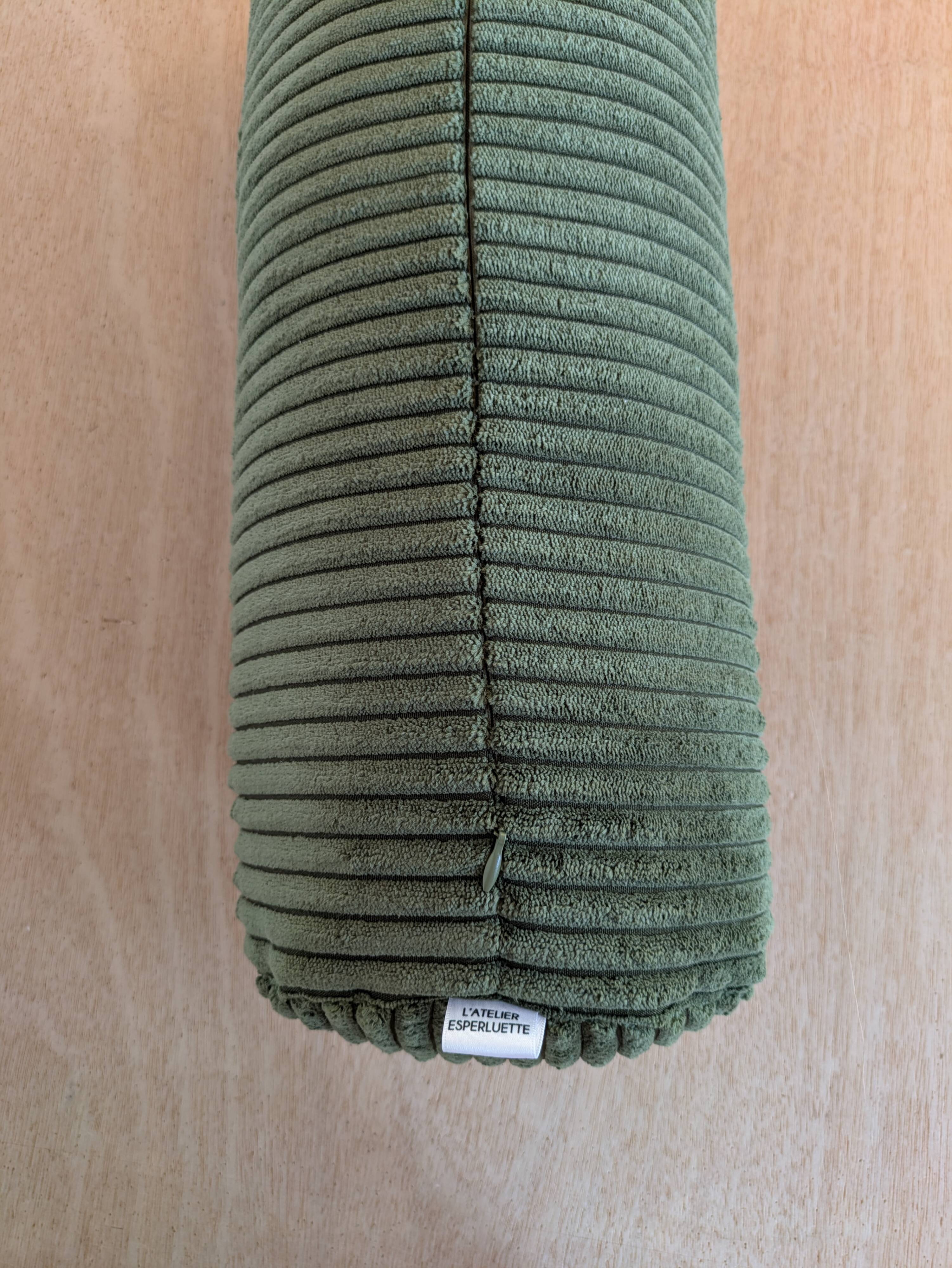 Corduroy bolster pillow