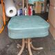 Chaise pivotante en skaï vert et acier chromé, Pullman, 1960