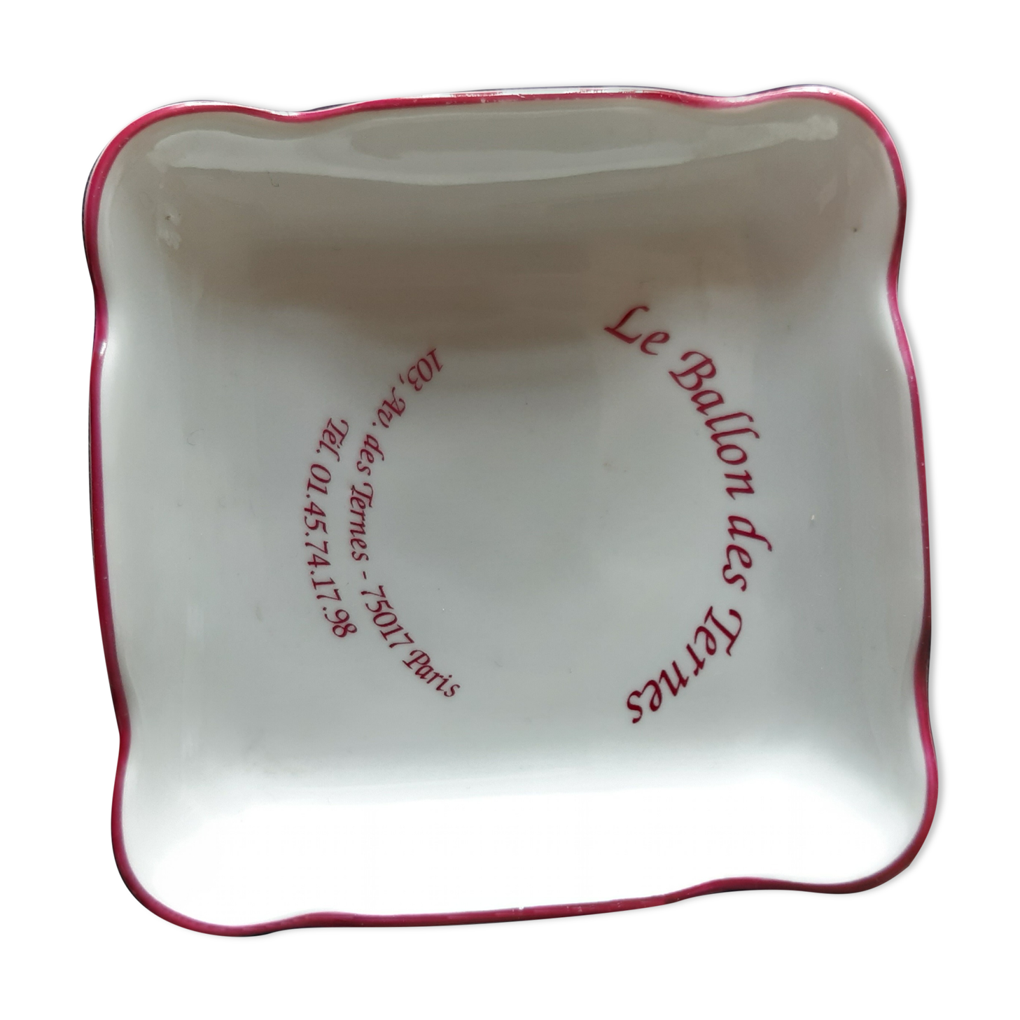 Advertising ashtray Balloon of the Ternes