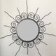 Sun mirror in wrought iron - Very good condition