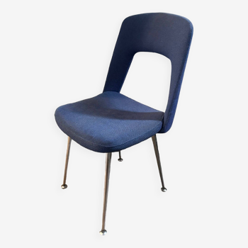 Blue wool chair 1970