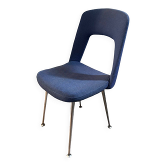 Blue wool chair 1970