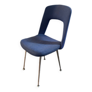 Blue wool chair 1970