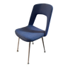 Chaise en lainage bleu 1970