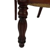 Pair of Louis Philippe armchairs in solid mahogany