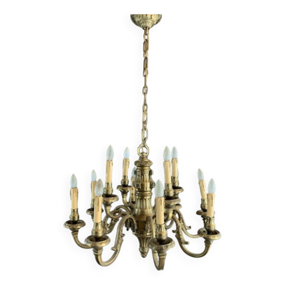 Lustre en bronze début du XXème siècle
