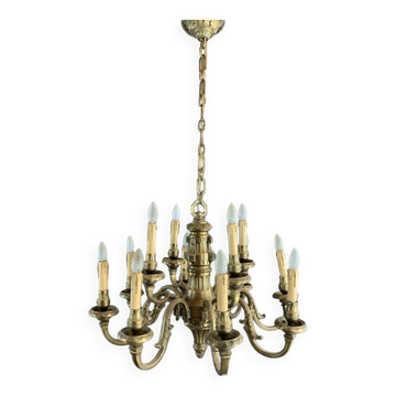 Lustre en bronze début du XXème siècle