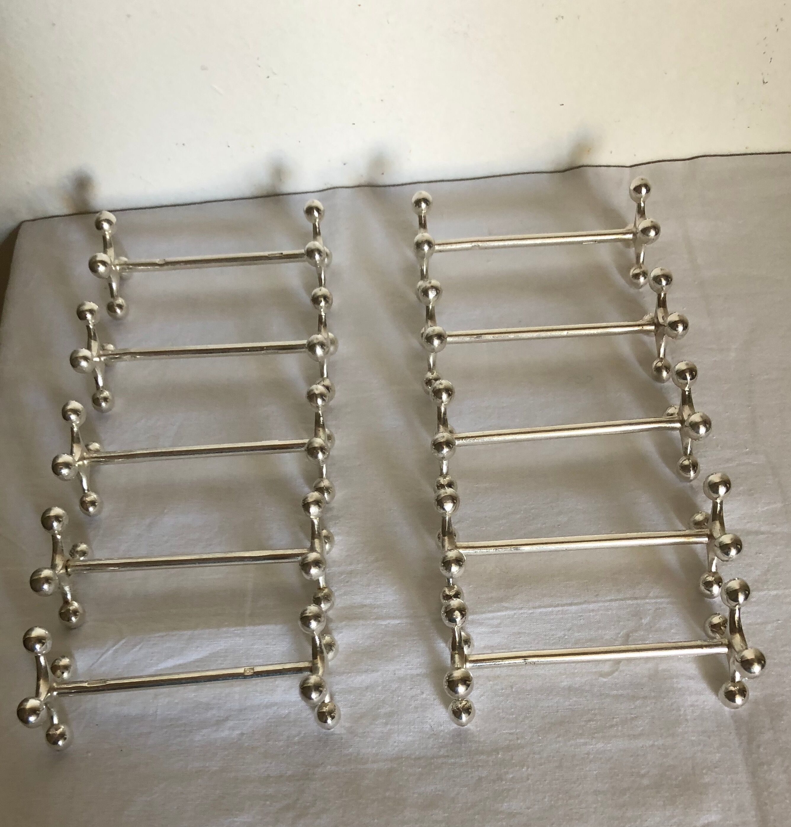 Silver knife holders