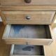 Wooden dresser five drawers vintage 50s