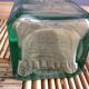 Carafe en verre verte