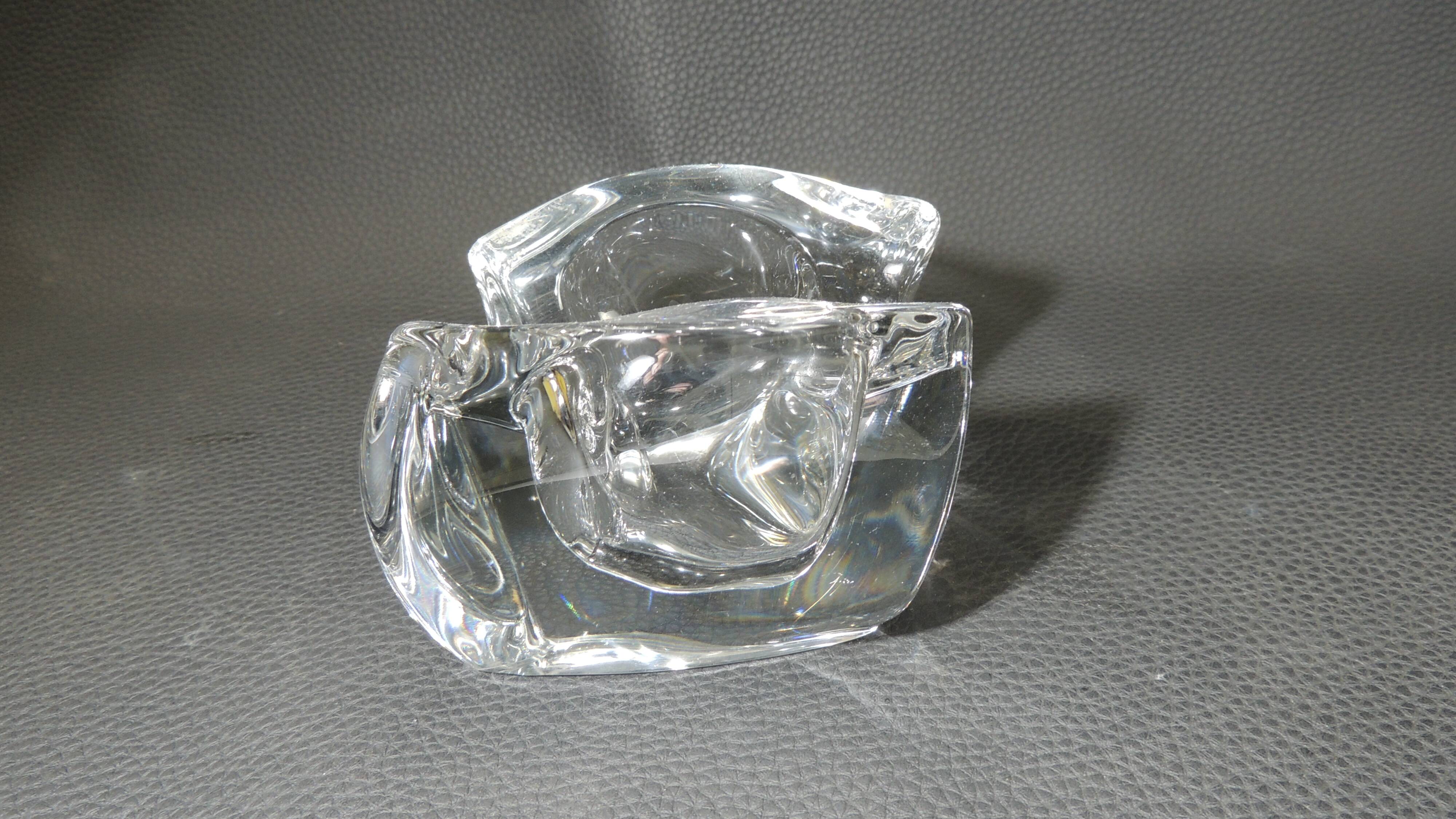 Ashtray Cristal Bayel/empty pocket/vintage