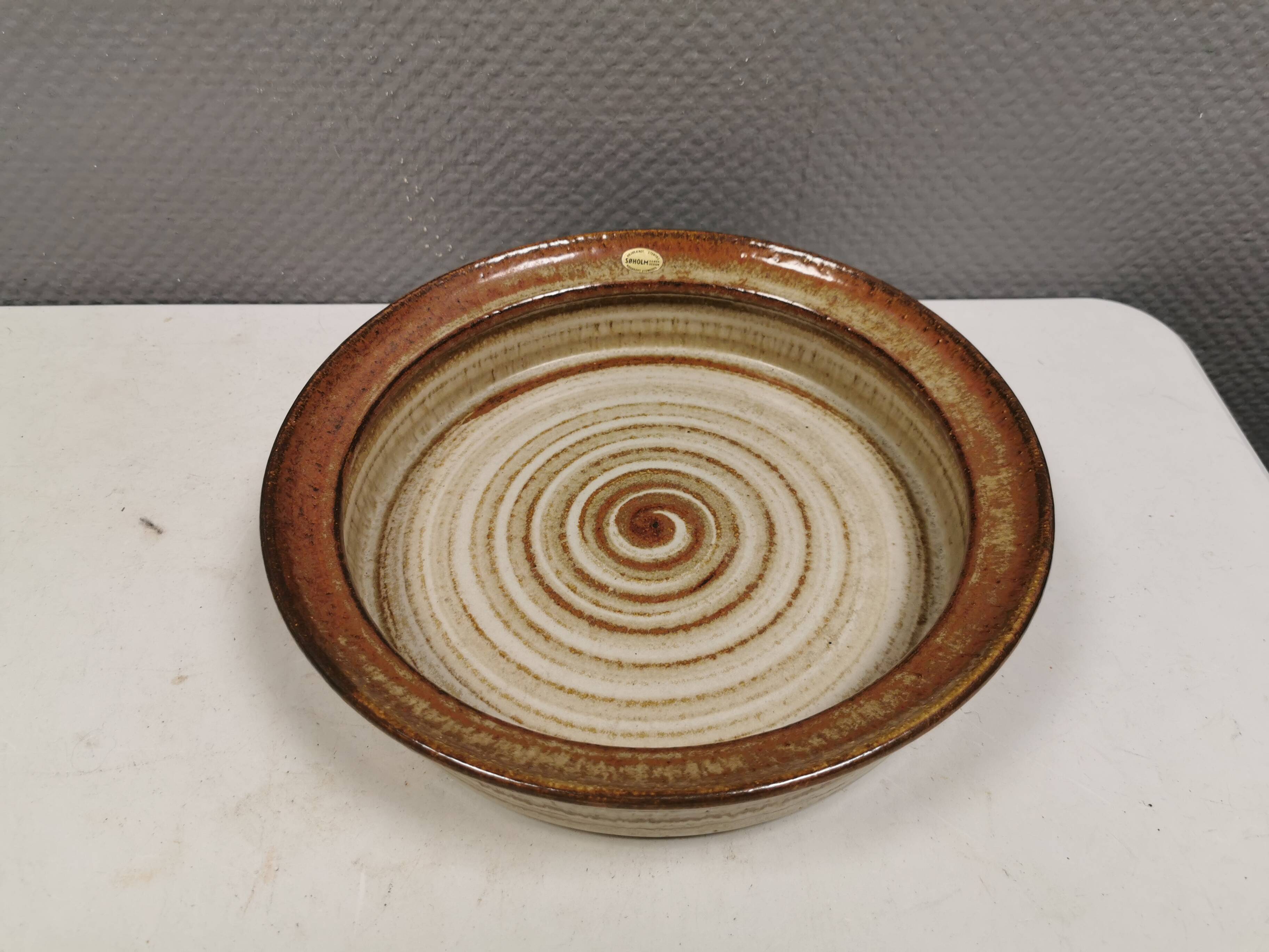 Large ceramic dish from Danske Søholm 1970-80s.