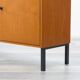 Teak sideboard with grooved drawers, 1960s.
