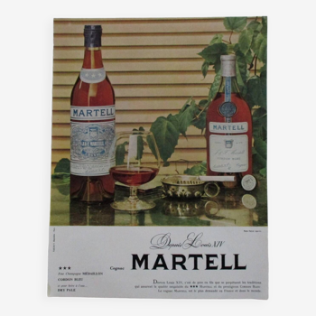 Ancienne publicité Martell cognac