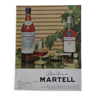 Ancienne publicité Martell cognac