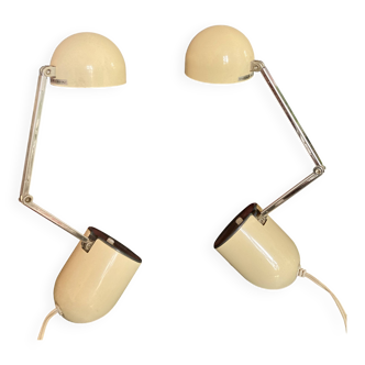 Paire de lampes Space Age - années 70 - Kréo Lite Model NA 718