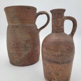 Pair of old terracotta pitchers