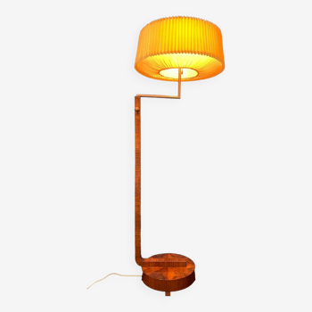 Floor lamp, art deco reader 1930 rosewood